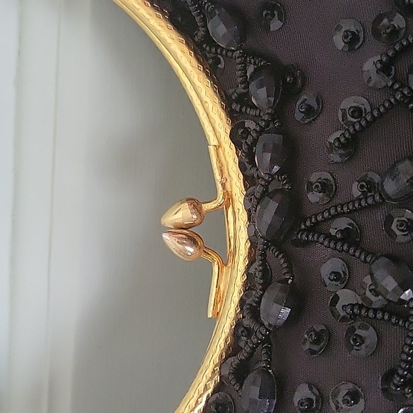 LaRagale, LTD Vintage Black Evening Bag Circa 1950 - Picture 3 of 4